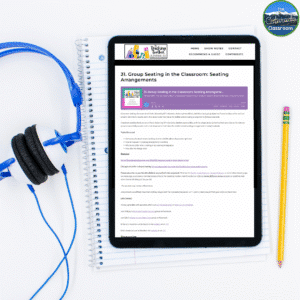 For even more tips and the trends in middle school classrooms for seating arrangements, listen to my podcast episode Group Seating in the Classroom.