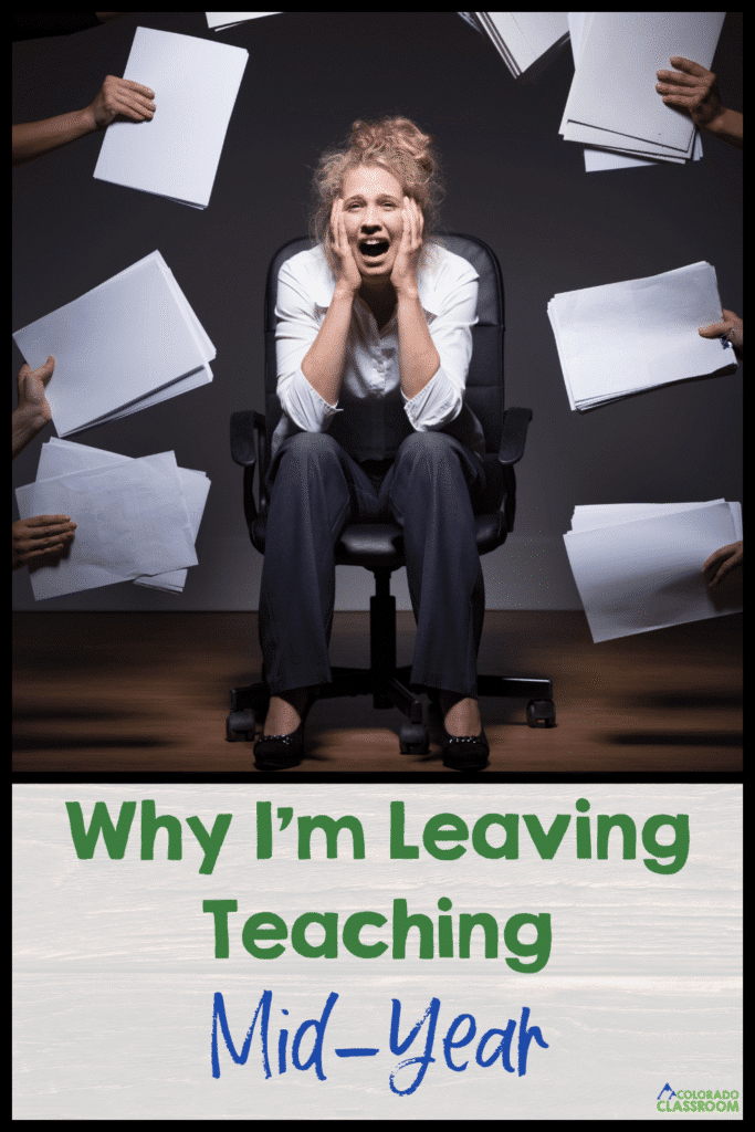 If you are going through the rollercoaster of leaving teaching, don't forget to save this post to your teacher or mental health Pinterest board.