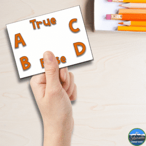 Response cards turn traditional formative assessment into an interactive assessment.