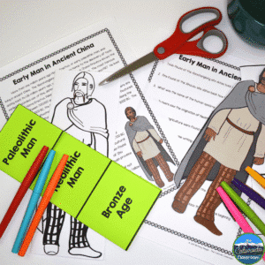 Interactive notebooks, timelines, and project-based components help students organize information and see connections over time.