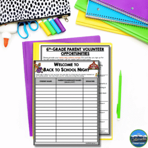 I have created resources such as my Classroom Forms for a Successful Year, Daily Necessities Forms, and Meet the Teacher Forms to help streamline everything from open house and back-to-school paperwork to attendance tracking, behavior documentation, seating charts, classroom organization, and everyday classroom management tasks.