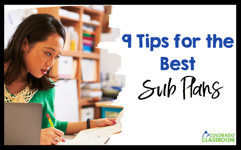 9 Tips for the Best Sub Plans