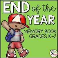 End of the Year Memory Book for K-2