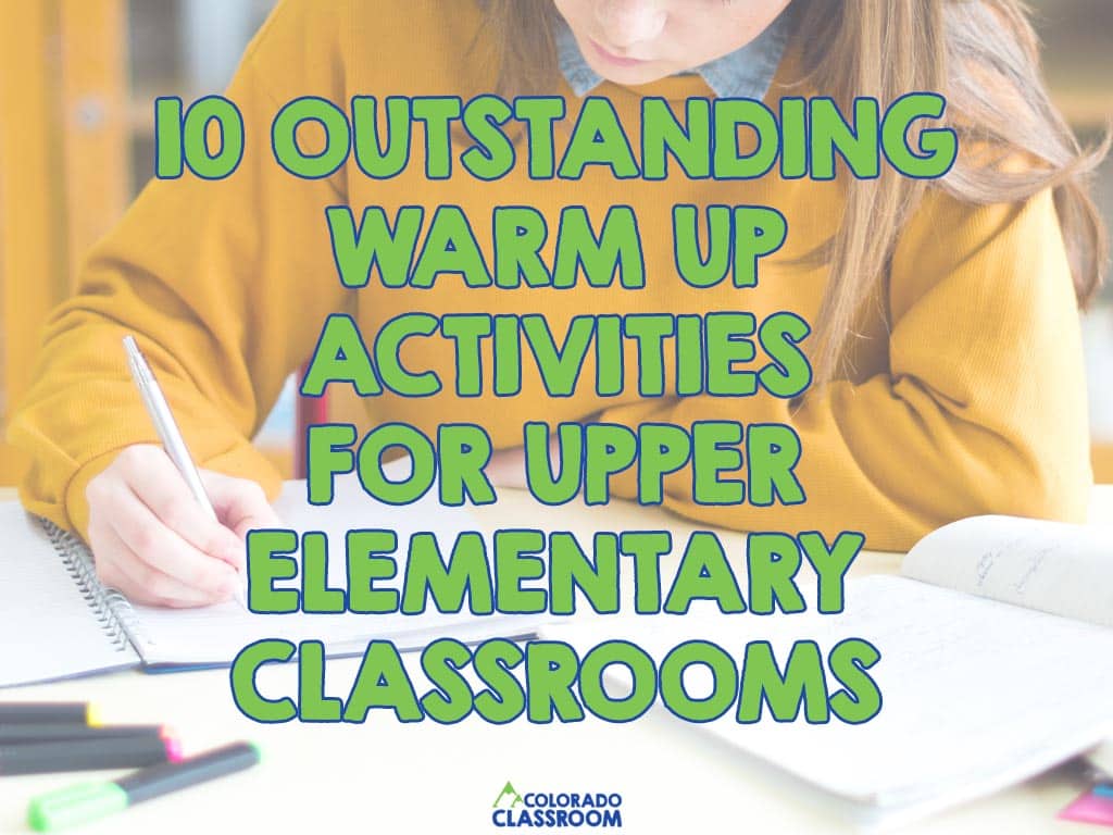 10 Warm Up Activities 6th Grade - The Colorado Classroom