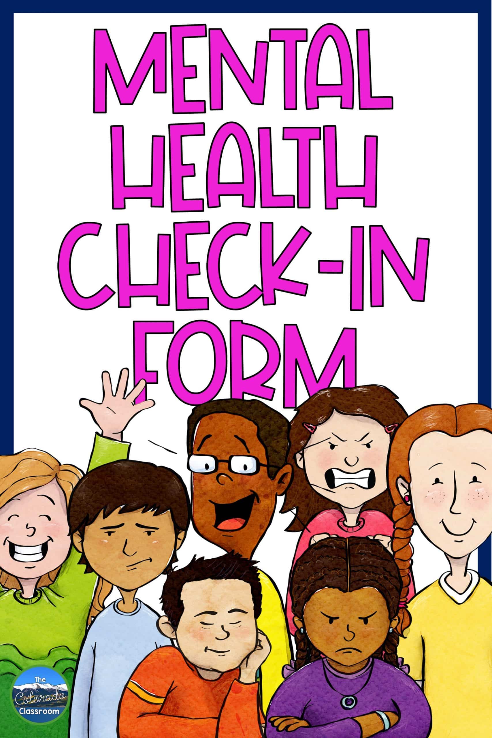Mental Health Check-In Form Pinnable Image