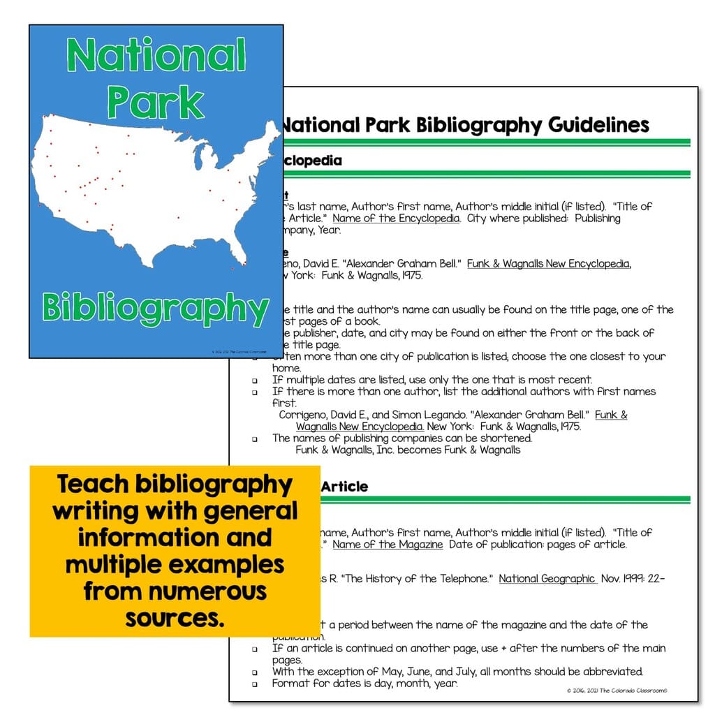 National Park Research Report - The Colorado Classroom