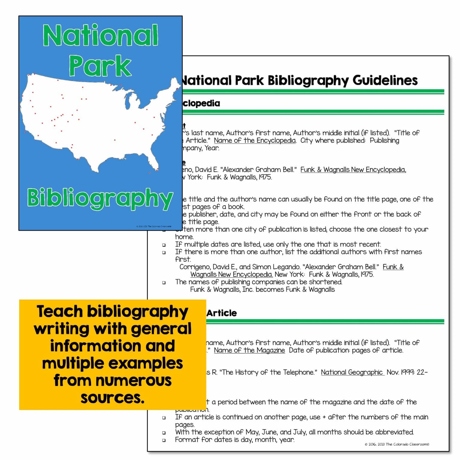 National Park Research Report - The Colorado Classroom