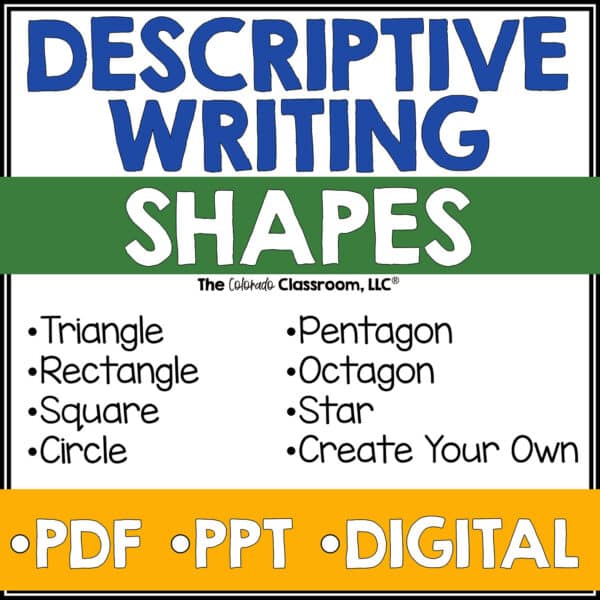 Descriptive Writing Activity with Shapes