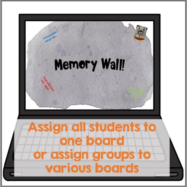 Digital Memory Wall - End of the Year Instructions Page