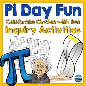 Pi Day Inquiry Activities with logic puzzles, moebius strips, Albert Einstein, and more.