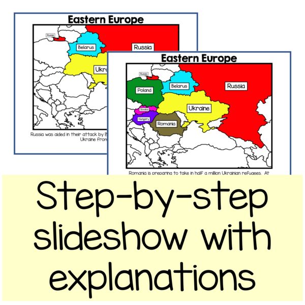 two slides of a slideshow