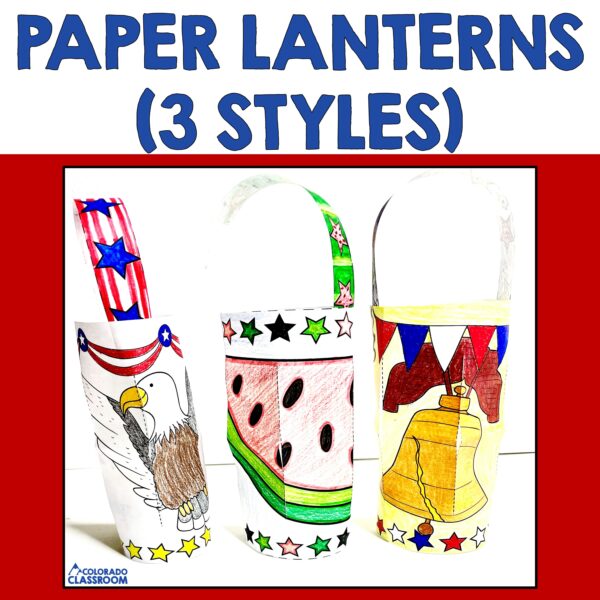 Paper lanterns photograph of 3 styles available.