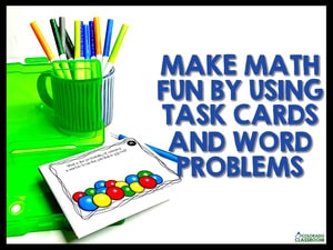 Math Task Card Activity Math Task Cards & Word Problems - The Colorado Classroom