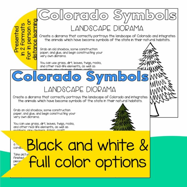 Colorado Symbols Black and White