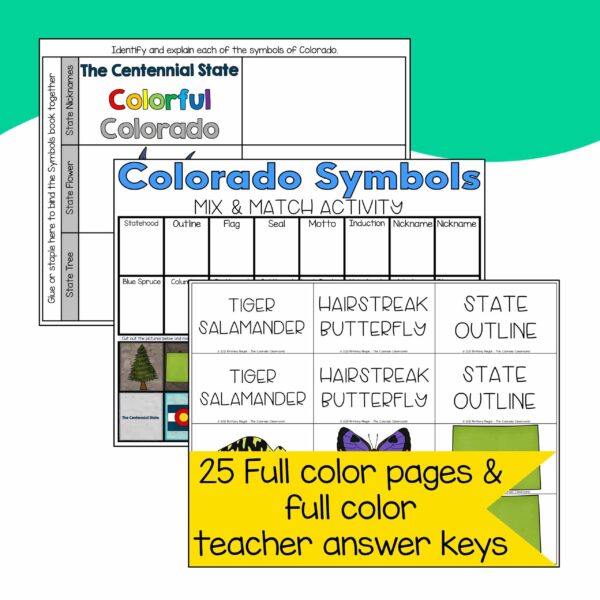 Colorado Symbols Color Examples