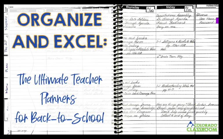 Ready to rock the year? Check out my top recommendations for amazing teacher planners for back to school!