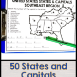 Embark on an exciting journey with my resource bundle for teaching the 50 states and capitals! Unlock the magic of geography education and empower your students with the knowledge and skills they need to navigate the diverse landscape of the United States. My latest blog post dives deep into the importance of teaching states and capitals, going beyond mere memorization, and how my bundle of maps, slideshows, task cards, quizzes help to make an engaging learning experience for your students! #thecoloradoclassroom #teachingstatesandcapitals #capitalsoftheusa