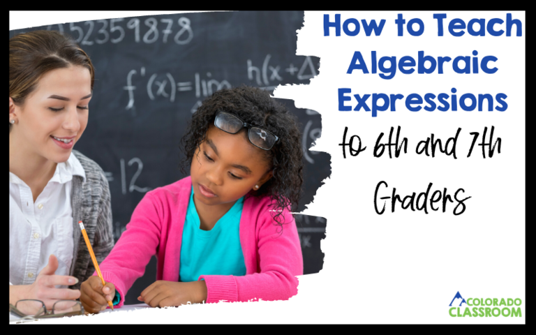 Teaching algebraic expressions is not only fun but easy with these tips and tricks sure to help your 6th and 7th graders master this concept.
