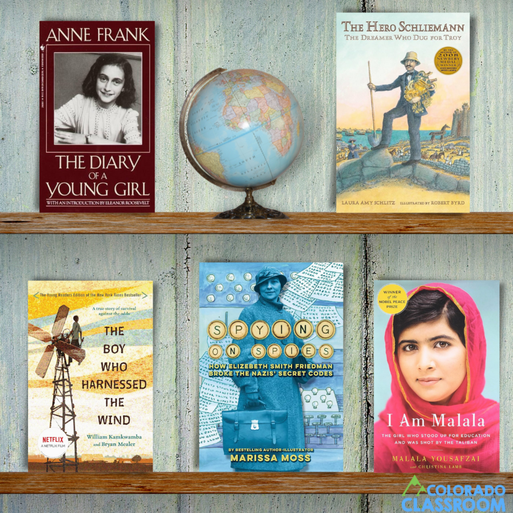 Using biographies to connect literature and history is a great cross-curricular tool you can use.