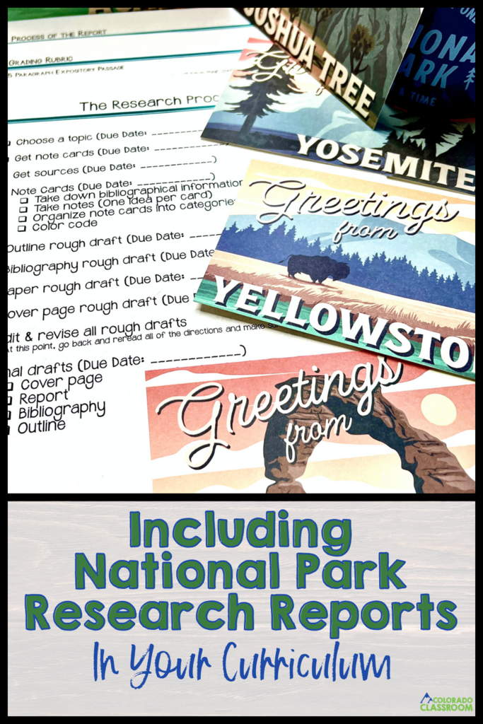 Looking for an engaging way to incorporate writing letters and doing research in your middle school social studies curriculum? This set of plans focuses on a National Parks research report that your middle schoolers are sure to love!