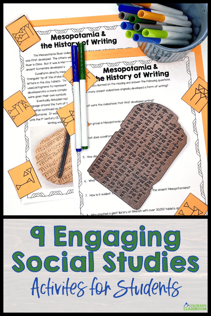 Sometimes, it may seem that social studies instruction is destined to be boring, especially in middle school. However, it doesn't have to be that way! In this post, I share 9 engaging social studies activities that will help you to make your history lessons more exciting for students!