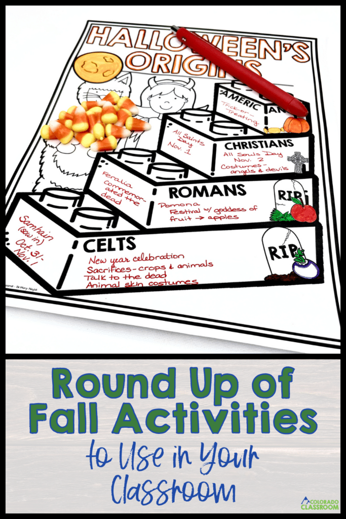 Looking for some engaging and educational fall activities to use in your middle school classroom? Whether you teach math or history, this post has some great ideas for you. I round up my best fall activities to use in your classroom for Halloween and Thanksgiving!