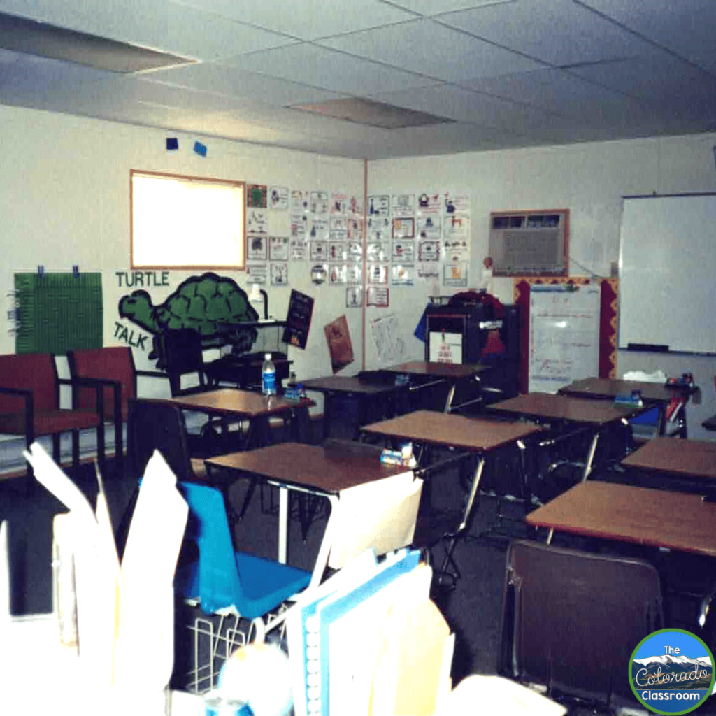 This image shows my classroom as a first year teacher.