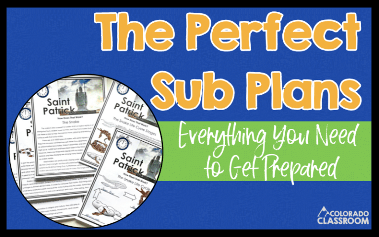 Easy Ways to Prepare Your Sub Plans