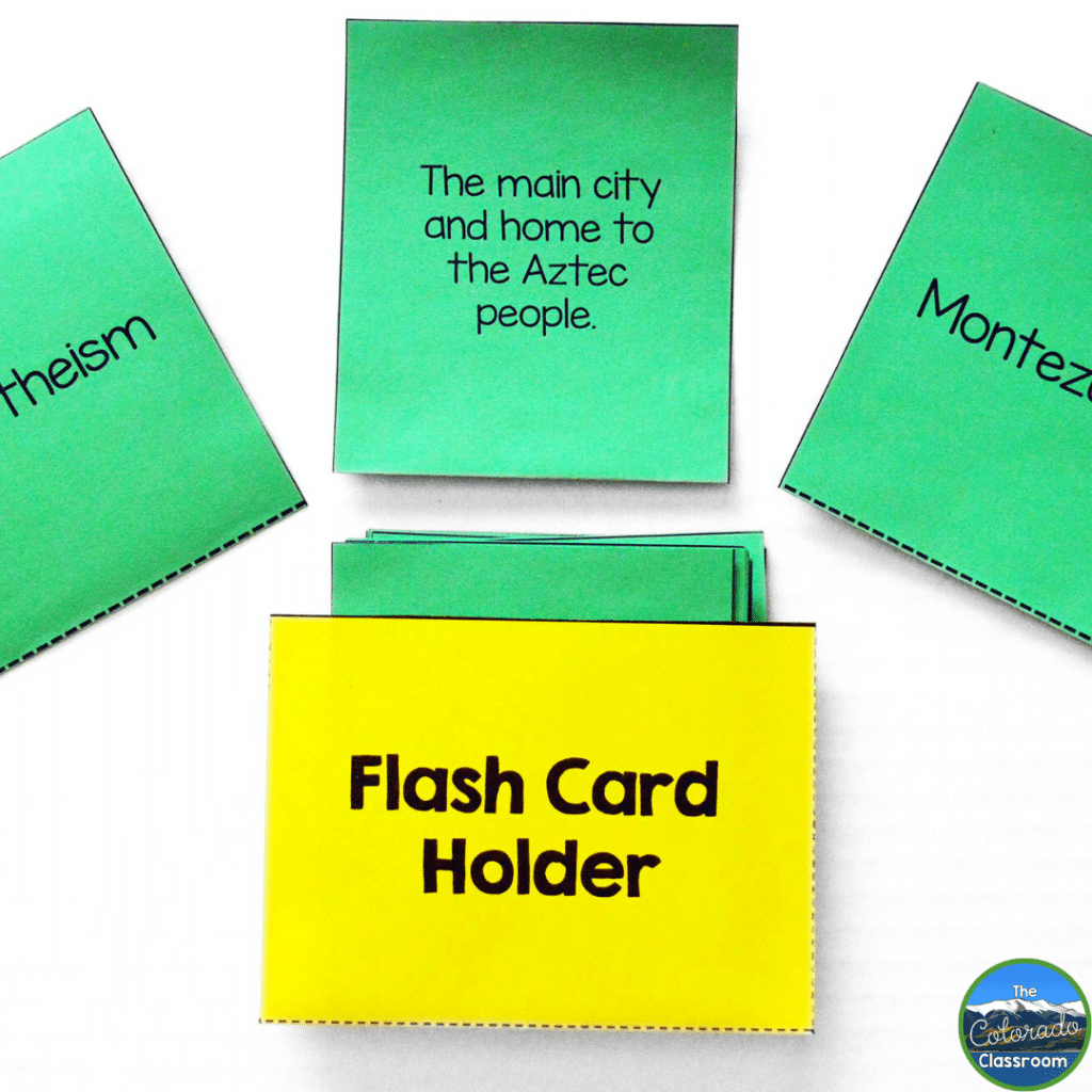 These vocabulary card packets are a great way to help students practice vocabulary words and definitions in flash card format.