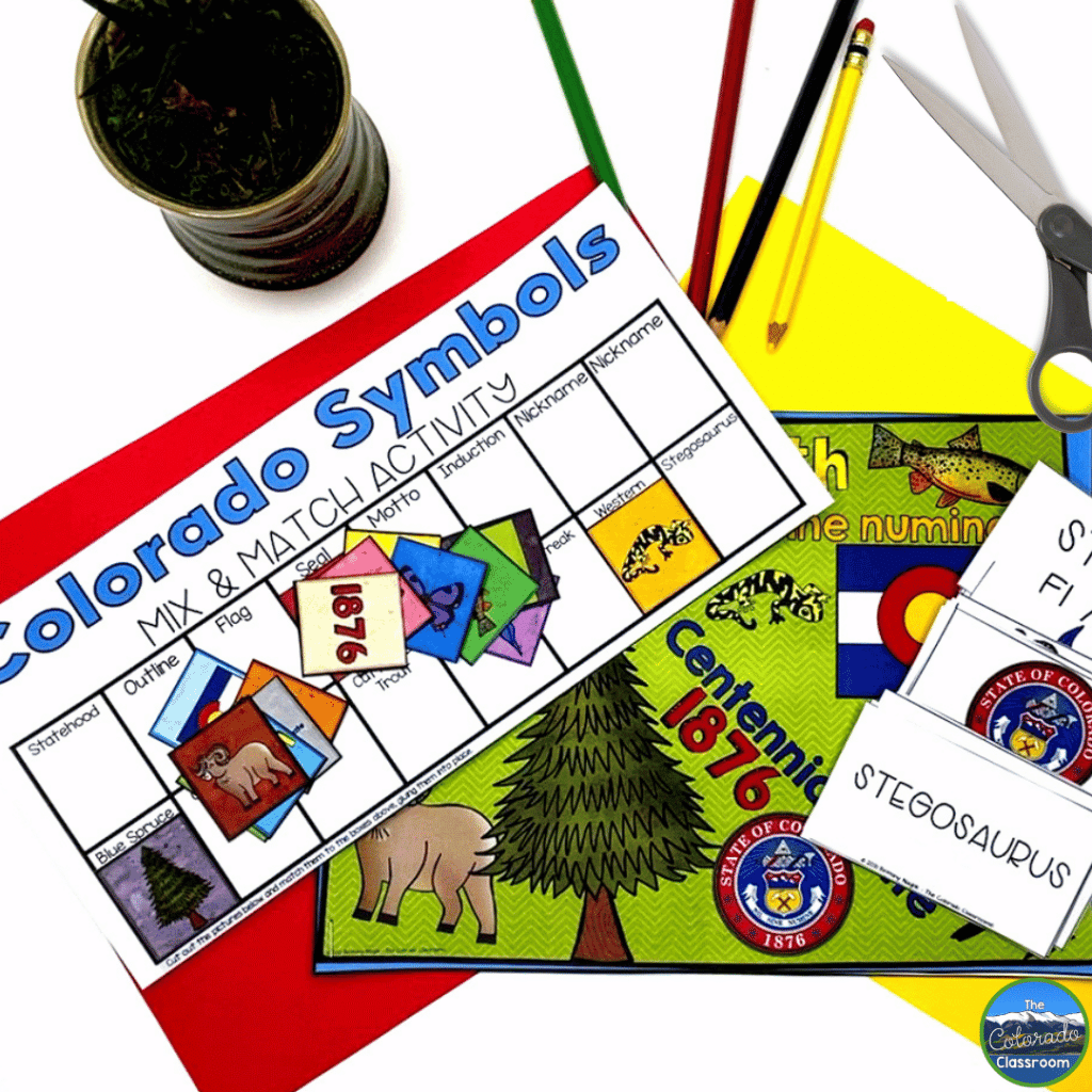 There are multiple activities to choose from when teaching Colorado state symbols.