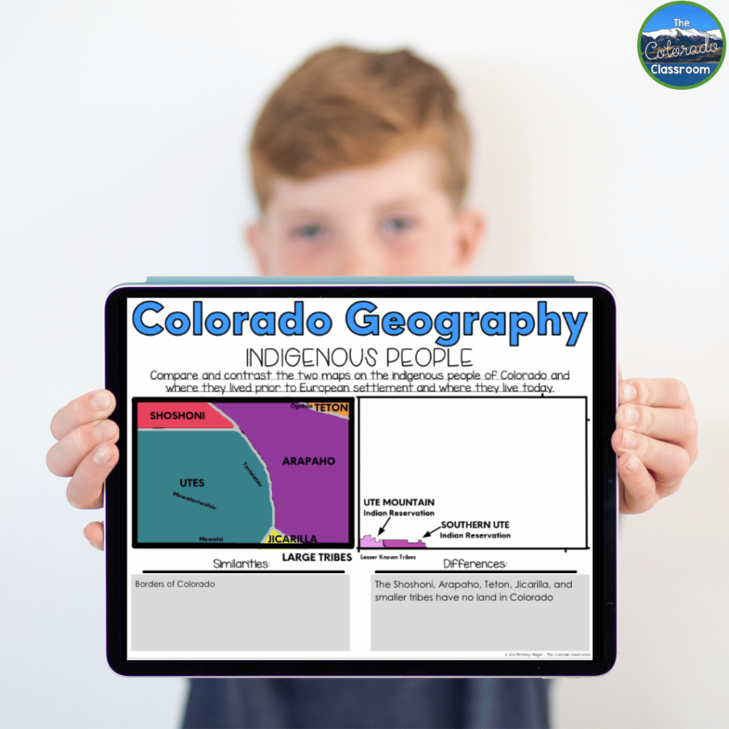 When teaching Colorado geography, combining the history of Colorado is essential.