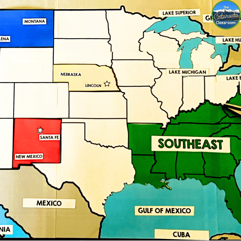 There are multiple ways to complete the interactive map in your classroom. Together as a group or allowing students to take charge and do a little research.