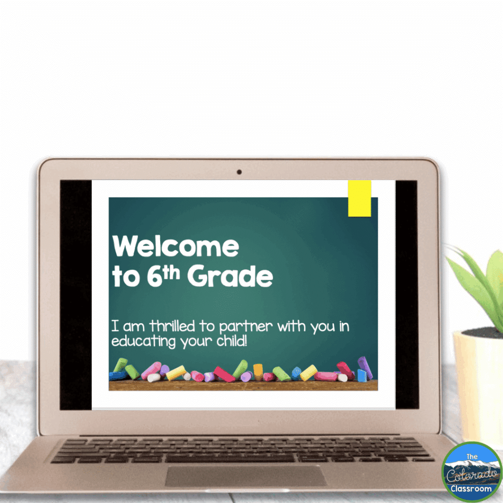 Meet the teacher slideshows helps the teacher guide back to school night smoothly.