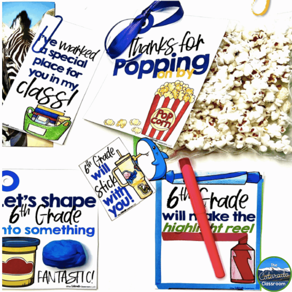 Gift tags are a back to school must have for teachers. They can be used for the first day and for back to school night.