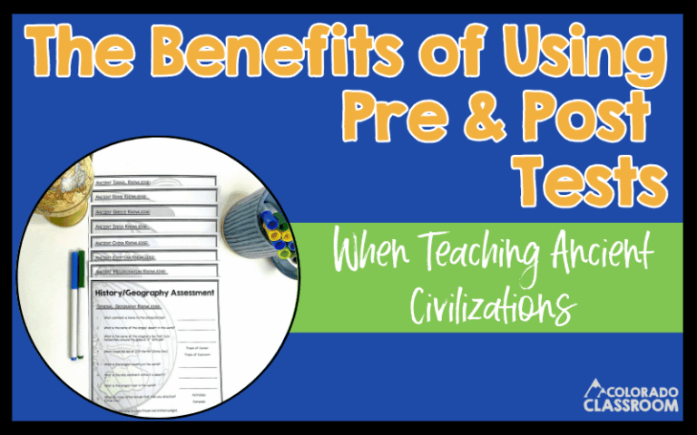 The Benefits of Using Pre and Post Tests When Teaching Ancient Civilizations