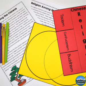 Color can help students understand religion in the ancient world.