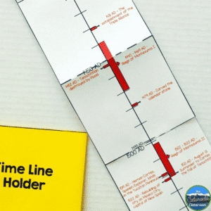 Making teaching timelines an interactive experience allows students to create a visual representation of history.