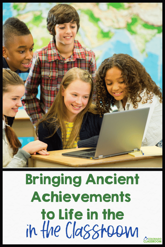 Teaching about ancient achievements is a great way to help our students understand how early civilizations shaped the world we live in today. Save this post to your favorite history Pinterest board so you have these ideas ready when you start teaching ancient civilizations.