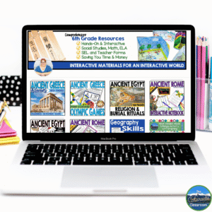 If you're looking for prepared resources, visit my TPT store to explore my collection of ancient civilizations units, geography resources, interactive games, and other classroom activities designed to support your instruction. These resources make it easy to build engaging lessons around the stories your students are already reading while helping them strengthen their understanding of what’s happening in history, where everything is happening, and the world around them.